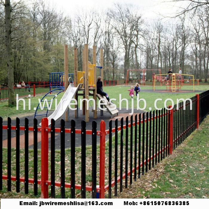 Powder Coated Steel Palisade Fence